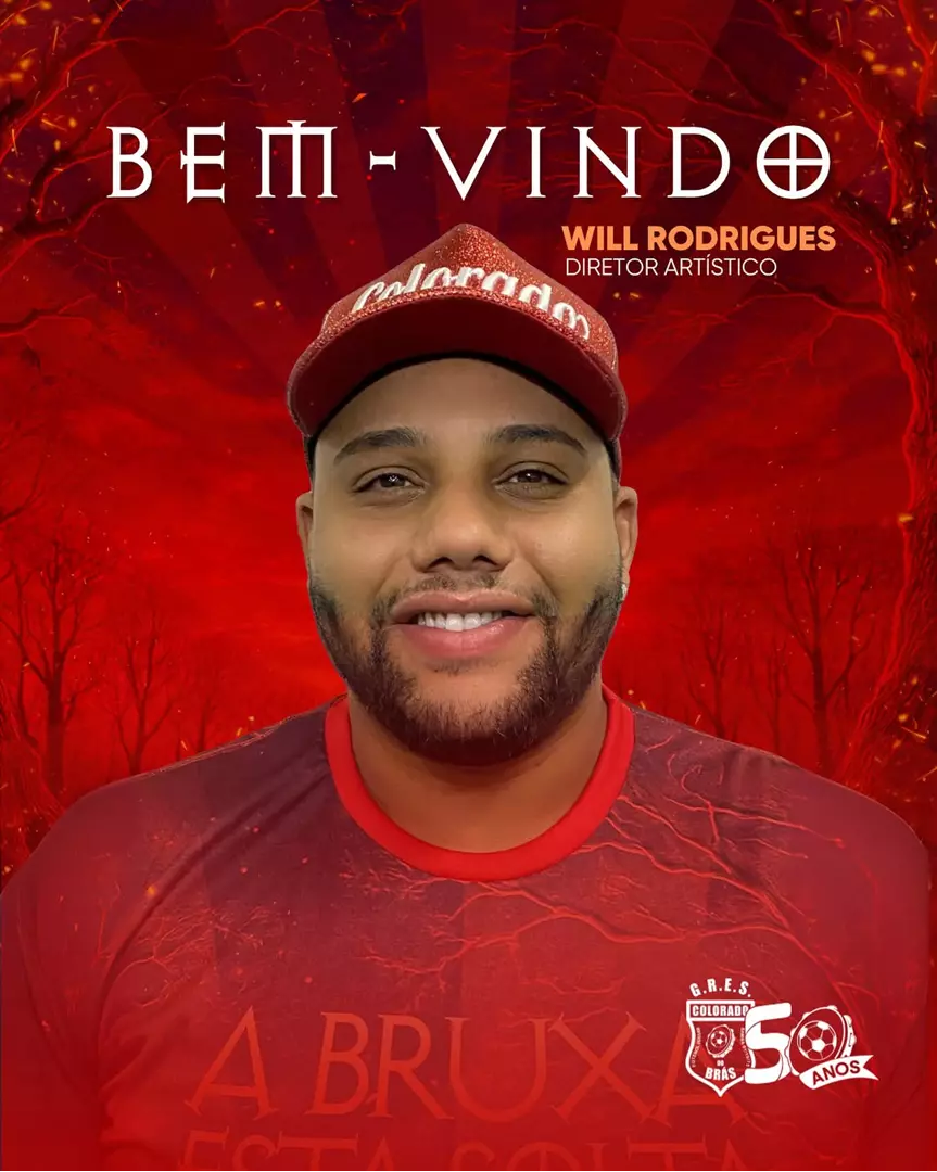 WILL RODRIGUES É O NOVO DIRETOR ARTÍSTICO DO COLORADO DO BRÁS PARA O CARNAVAL DE 2026